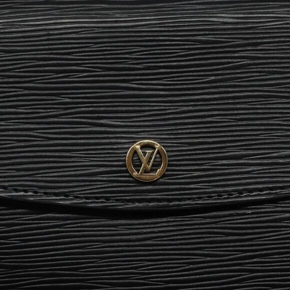 LOUIS VUITTON Epi Montaigne 27 Clutch Bag Black M52652 LV Auth 125396 - Picture 9 of 16